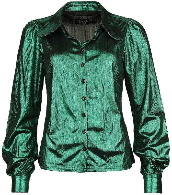 gothicana by emp "Gigi Blouse" Blouse green by Hell Bunny