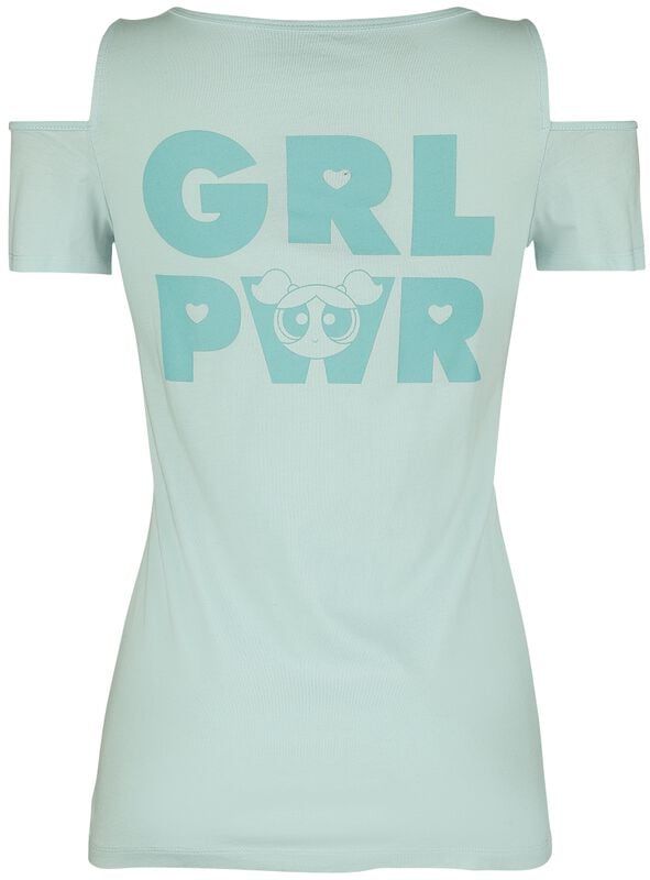 Gothicana By Emp "Girl Power" T-Shirt Light Blue By The Powerpuff Girls