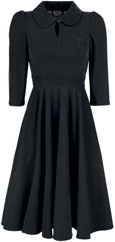 gothicana by emp "Glamorous Velvet Tea Dress" Midi Dress black by H&R London