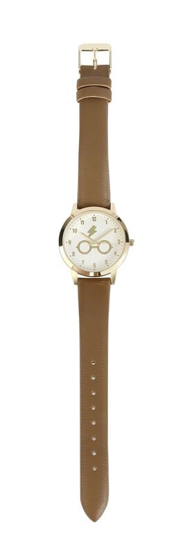 Gothicana By Emp "Glasses And Lightning Bolt" Wristwatches Brown By Harry Potter