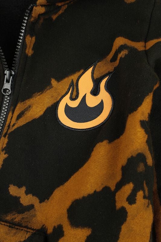 Gothicana By Emp "Glurak - Fire Type" Kids' Hooded Jackets Black By Pokémon