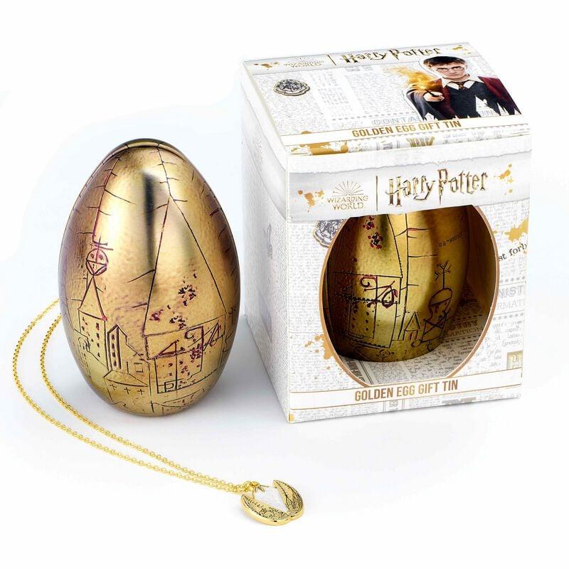Gothicana By Emp "Golden Egg Gift Tin" Necklace Gold-coloured By Harry Potter