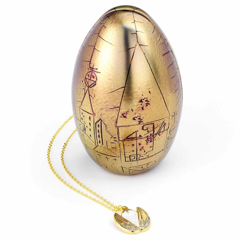gothicana by emp "Golden Egg Gift Tin" Necklace gold-coloured by Harry Potter