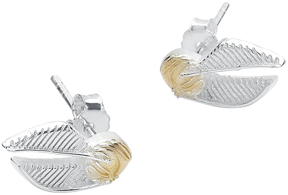 Gothicana By Emp "Golden Snitch" Earring Set Silver-coloured By Harry Potter