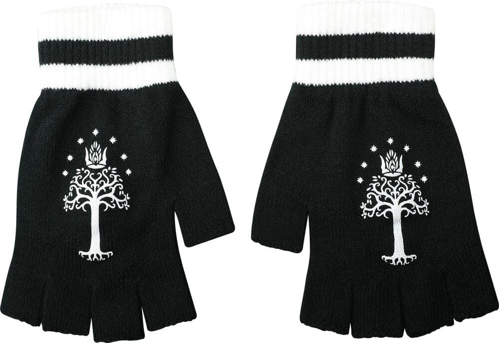 Gothicana By Emp "Gondor" Fingerless Gloves Black By The Lord Of The Rings
