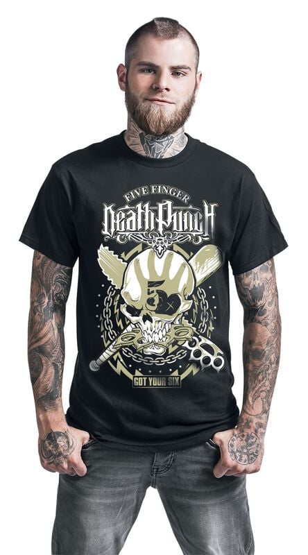 Gothicana By Emp "Got Your Six Bootleg" T-Shirt Black By Five Finger Death Punch