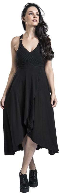 Gothicana By Emp "Gothic Dress" Midi Dress Black By Ocultica