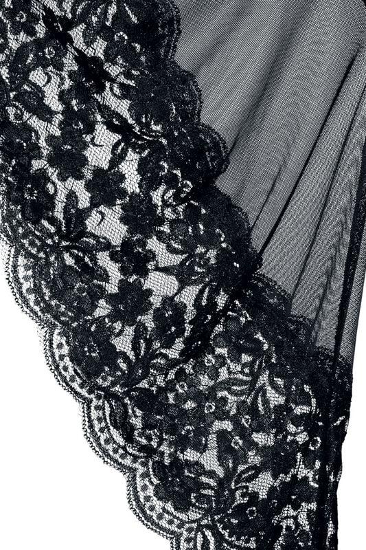 Gothicana By Emp "Gothic Dress With Trumpet Sleeves" Midi Dress Black By Ocultica