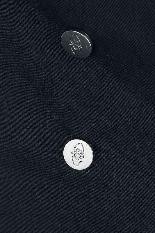 Gothicana By Emp "Gothic Dungarees" Shorts Black By Gothicana By EMP