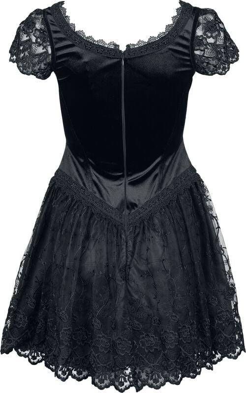 Gothicana By Emp "Gothic Mini Dress" Mini Dress Black By Sinister Gothic