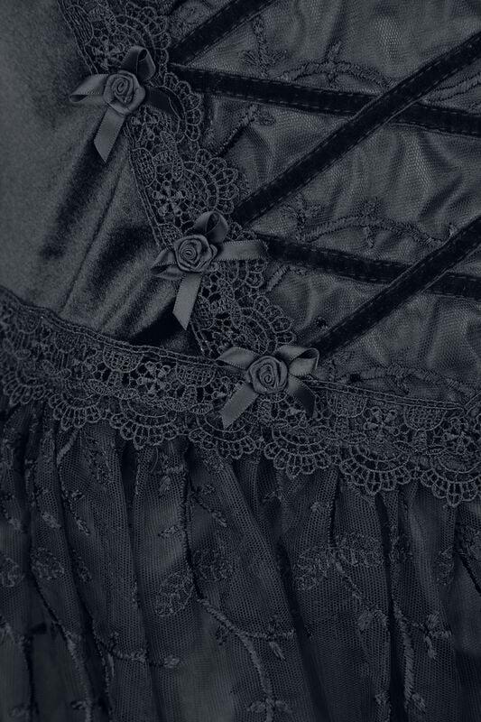 Gothicana By Emp "Gothic Mini Dress" Mini Dress Black By Sinister Gothic