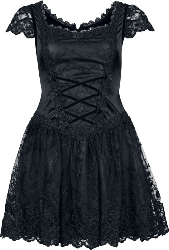 gothicana by emp "Gothic Mini Dress" Mini Dress black by Sinister Gothic