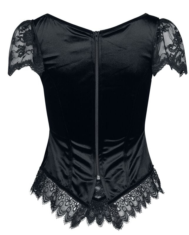 Gothicana By Emp "Gothic Top" T-Shirt Black-lilac By Sinister Gothic