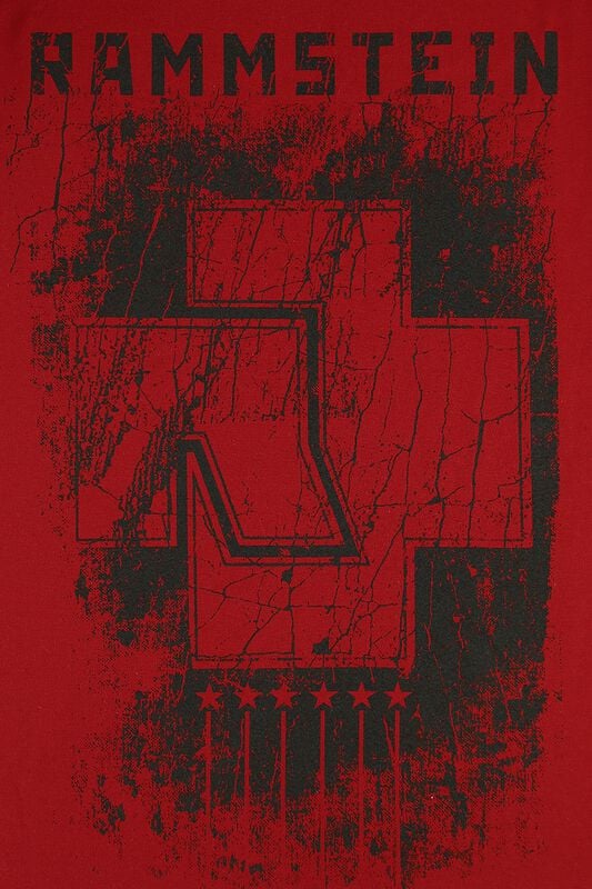 Gothicana By Emp "6 Herzen" T-Shirt Red By Rammstein