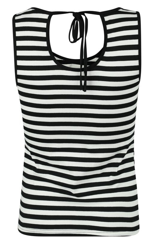 Gothicana By Emp "ALICE" Top Black-white By Forplay
