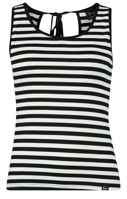 gothicana by emp "ALICE" Top black-white by Forplay