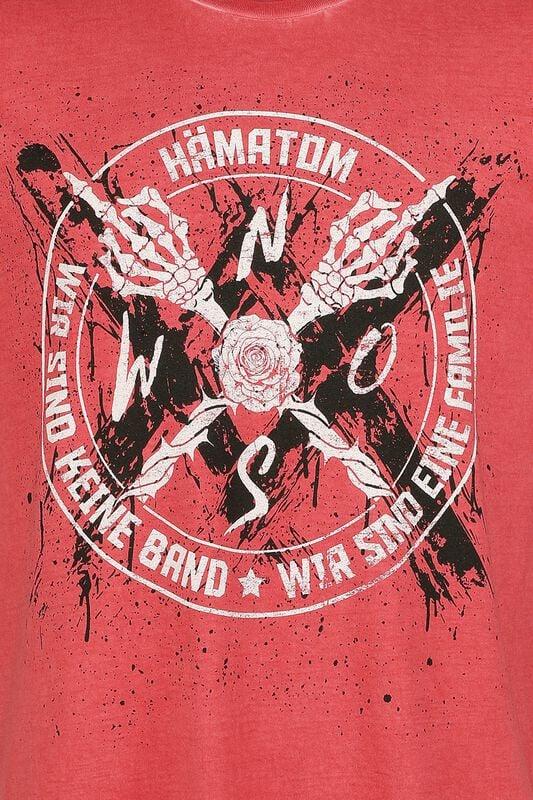 Gothicana By Emp "Band" T-Shirt Red By Hämatom