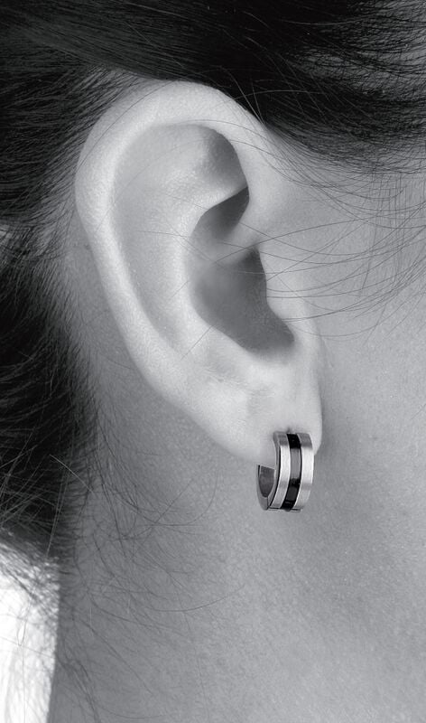 Gothicana By Emp "Black Stripe" Earring By EtNox