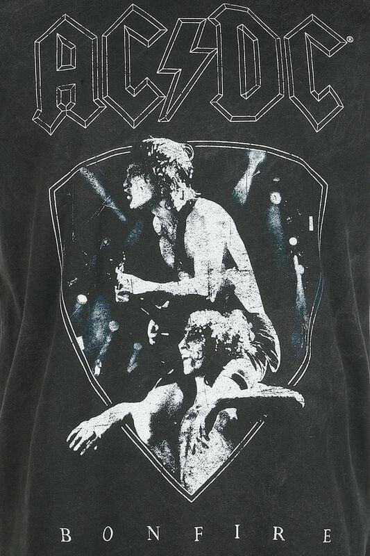 Gothicana By Emp "Bonfire" T-Shirt Grey By AC/DC