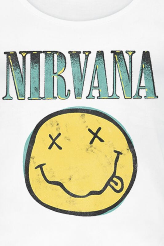 Gothicana By Emp "Bootleg Aqua" Top White By Nirvana