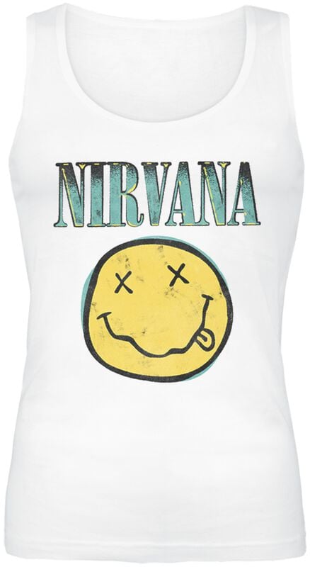 gothicana by emp "Bootleg Aqua" Top white by Nirvana