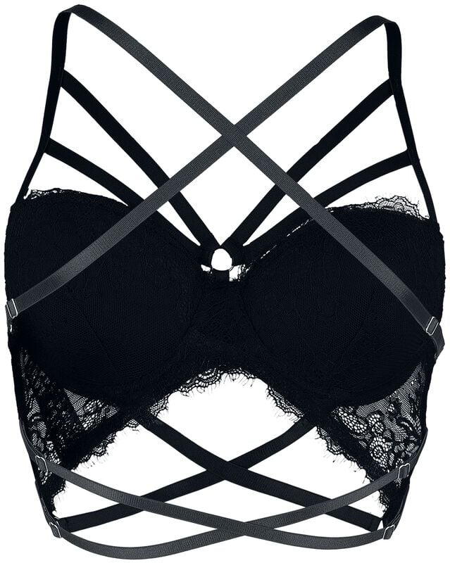 Gothicana By Emp "Bra" Bra Black By Grey Velvet