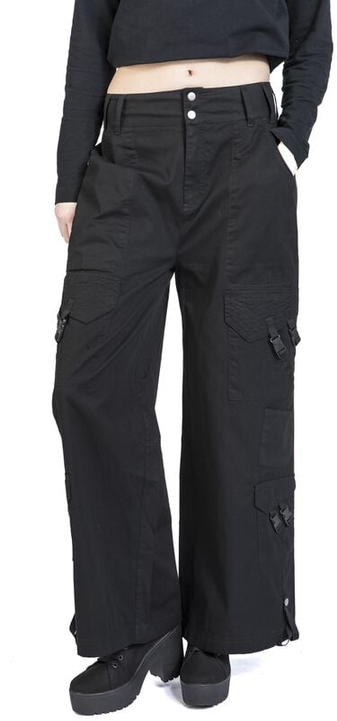 Gothicana By Emp "Gothicana By EMP" Cloth Trousers Black By Gothicana By EMP