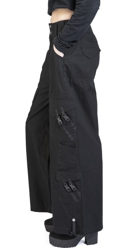 Gothicana By Emp "Gothicana By EMP" Cloth Trousers Black By Gothicana By EMP
