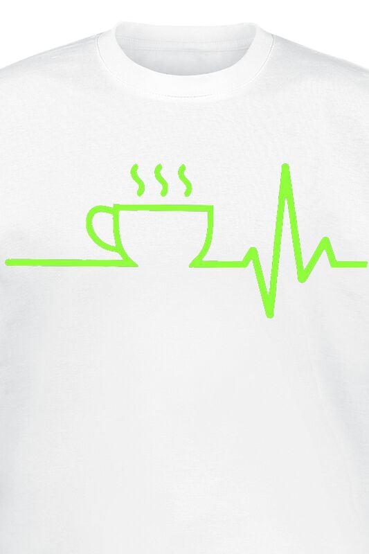 Gothicana By Emp "Coffee ECG" T-Shirt White By Food