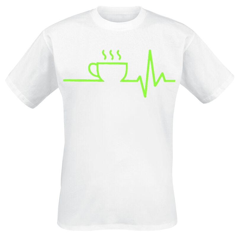 gothicana by emp "Coffee ECG" T-Shirt white by Food