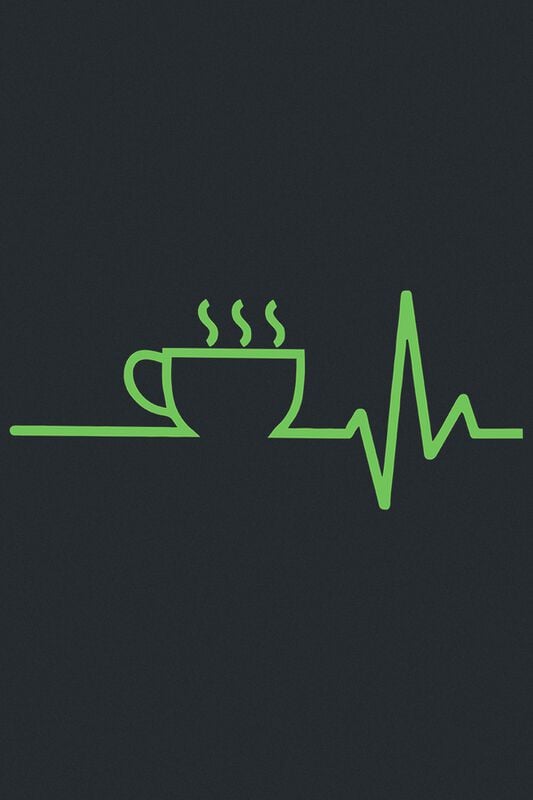 Gothicana By Emp "Coffee ECG" Top Black By Food