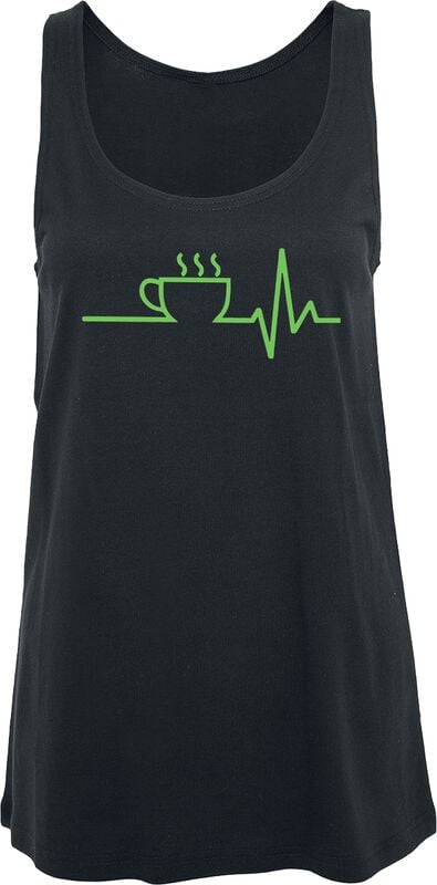 gothicana by emp "Coffee ECG" Top black by Food