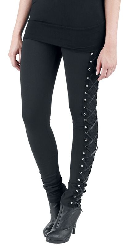 gothicana by emp "Corset" Leggings black by Vixxsin