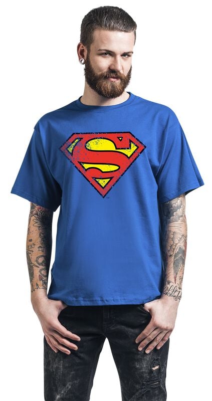 Gothicana By Emp "Crest" T-Shirt Blue By Superman