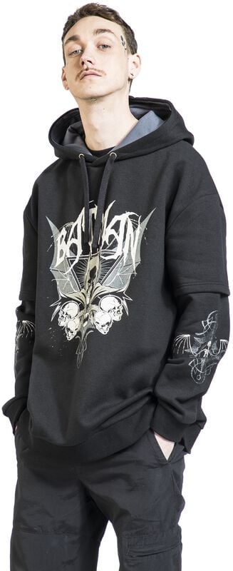 Gothicana By Emp "Dark Smile" Hoodie Black By Batman