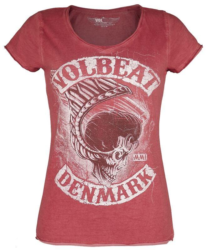 gothicana by emp "Denmark" T-Shirt red by Volbeat