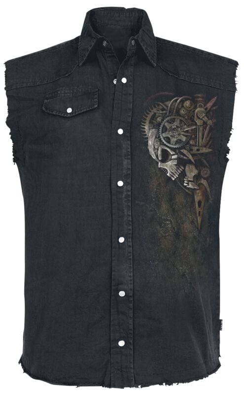 gothicana by emp "Diesel Punk" Vest black by Spiral