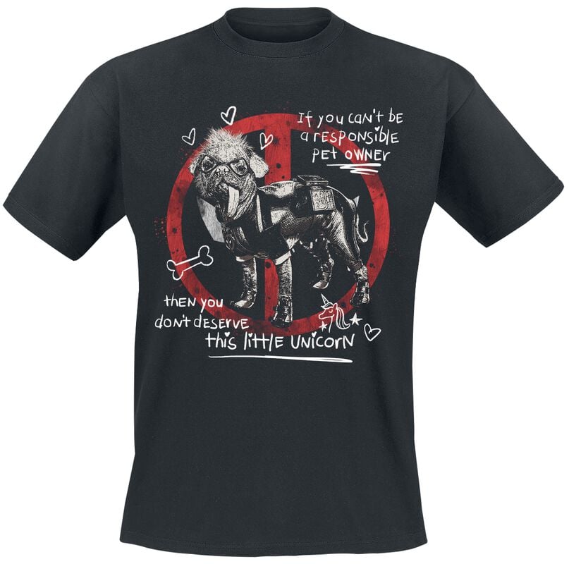 gothicana by emp "Dogpool" T-Shirt black by Deadpool