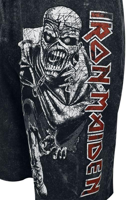 Gothicana By Emp "Eddie" Shorts Grey By Iron Maiden