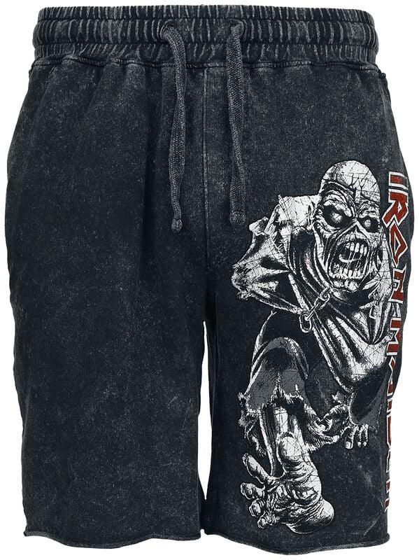 gothicana by emp "Eddie" Shorts grey by Iron Maiden