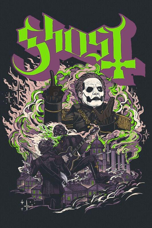 Gothicana By Emp "FOG - YK" T-Shirt Black By Ghost
