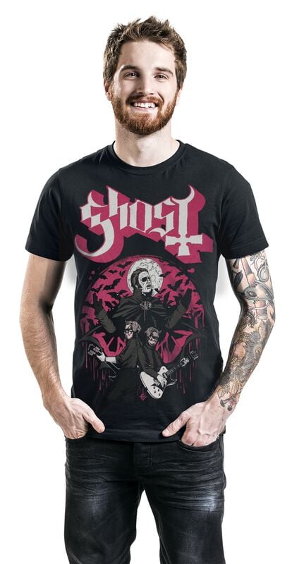 Gothicana By Emp "Guitars" T-Shirt Black By Ghost