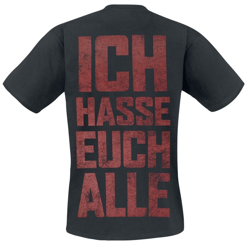 Gothicana By Emp "Hate" T-Shirt Black By Hämatom