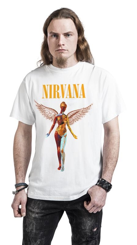 Gothicana By Emp "In Utero" T-Shirt White By Nirvana