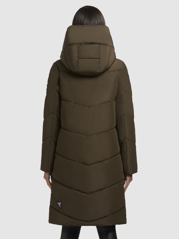 Gothicana By Emp "Jange" Winter Coat Green By Khujo