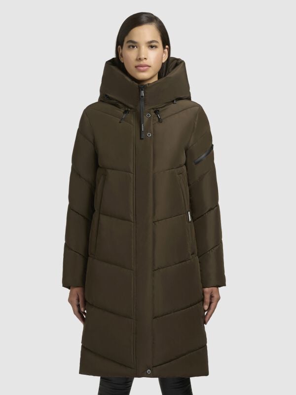 Gothicana By Emp "Jange" Winter Coat Green By Khujo
