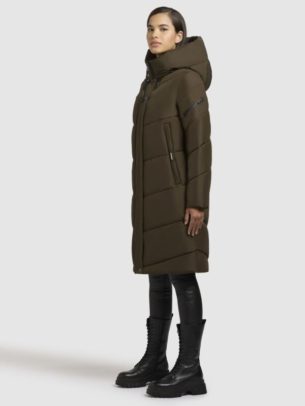 Gothicana By Emp "Jange" Winter Coat Green By Khujo