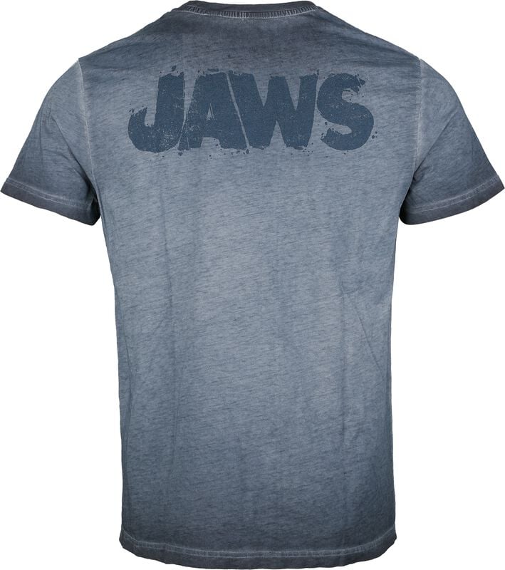 Gothicana By Emp "Jaws - Poster" T-Shirt Blue By Jaws