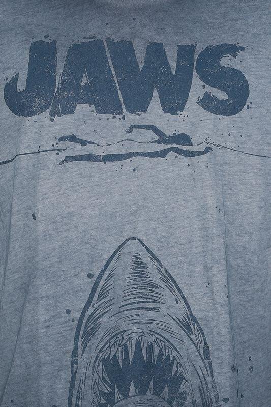 Gothicana By Emp "Jaws - Poster" T-Shirt Blue By Jaws