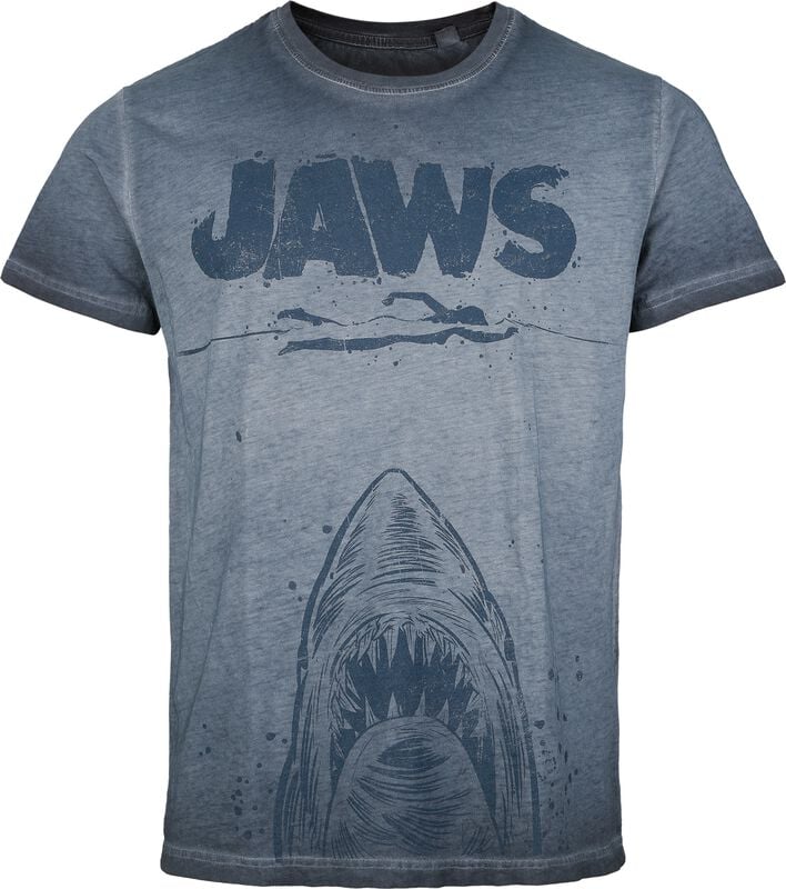 gothicana by emp "Jaws - Poster" T-Shirt blue by Jaws